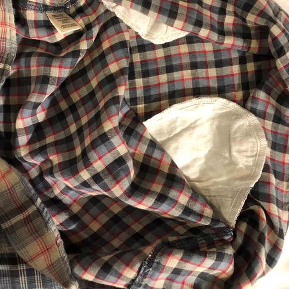 Max Studio Shirt Dress 100% Cotton Tartan Plaid Pattern Size Small Fits Bigger - Picture 13 of 16